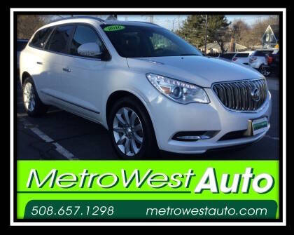 2016 Buick Enclave for sale at Metro West Auto in Bellingham MA