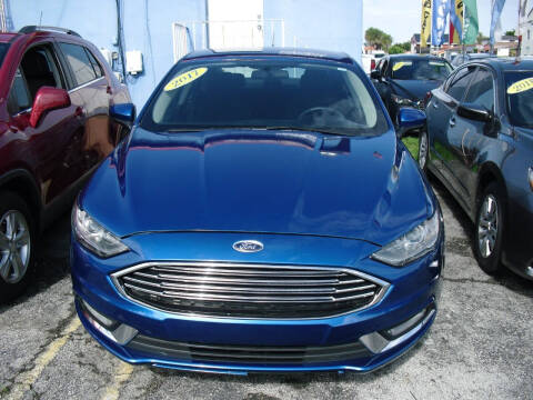 2017 Ford Fusion for sale at SUPERAUTO AUTO SALES INC in Hialeah FL