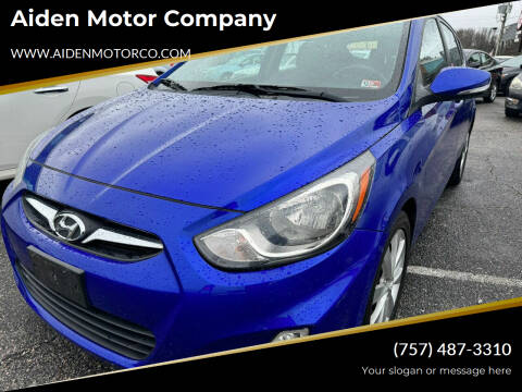 2013 Hyundai Accent for sale at Aiden Motor Company in Portsmouth VA