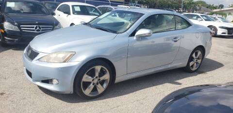 2010 Lexus IS 250C for sale at INTERNATIONAL AUTO BROKERS INC in Hollywood FL