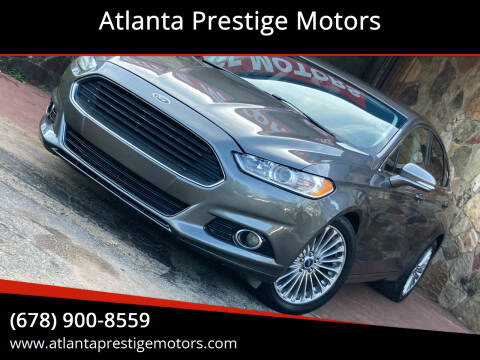 2013 Ford Fusion for sale at Atlanta Prestige Motors in Decatur GA