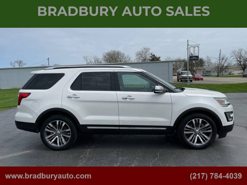 2017 Ford Explorer for sale at BRADBURY AUTO SALES in Gibson City IL