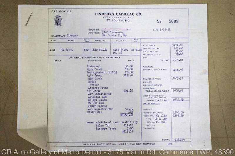 1954 Cadillac Series 62