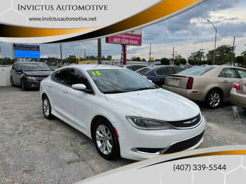 2015 Chrysler 200 for sale at Invictus Automotive in Longwood FL