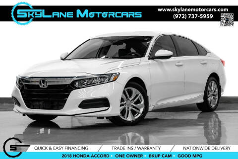 2018 Honda Accord for sale at Skylane Motorcars in Carrollton TX