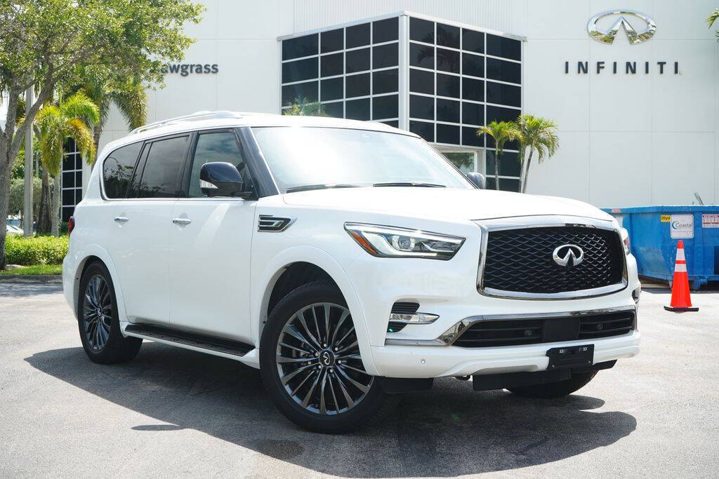 White 2024 INFINITI QX80 Sensory AWD Sensory 4dr SUV 1