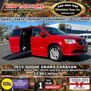 2015 Dodge Grand Caravan for sale at Wheelchair Vans Inc in Laguna Hills CA