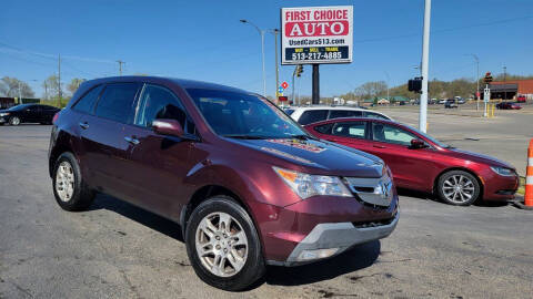 2007 Acura MDX for sale at FIRST CHOICE AUTO Inc in Middletown OH