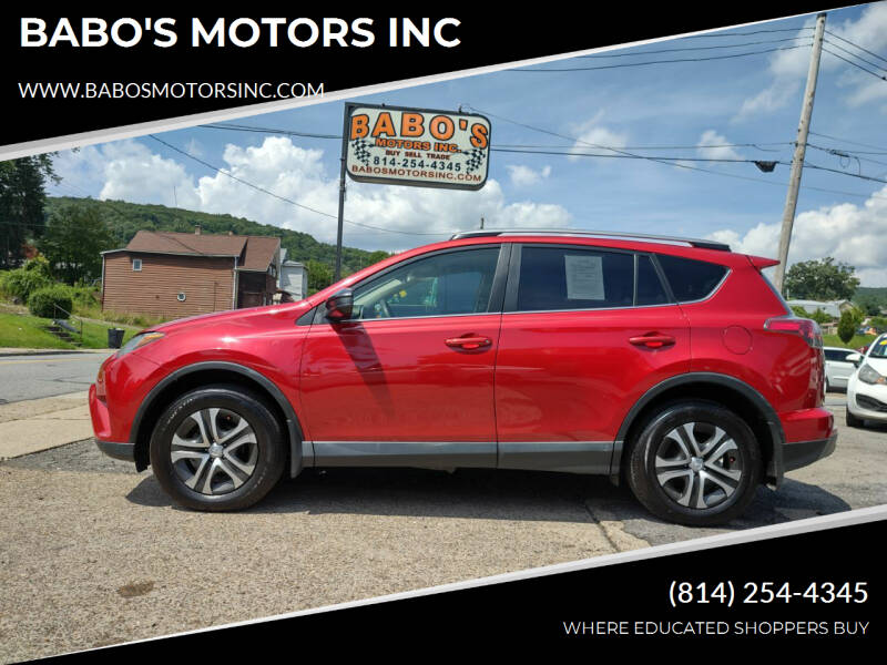 2017 Toyota RAV4 for sale at BABO'S MOTORS INC in Johnstown PA