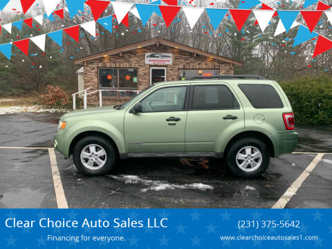 2008 Ford Escape for sale at Clear Choice Auto Sales LLC in Twin Lake MI