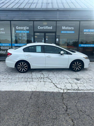 2015 Honda Civic for sale at Georgia Certified Motors in Stockbridge GA