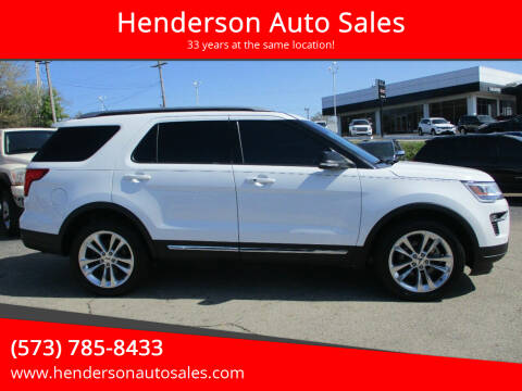 2018 Ford Explorer for sale at Henderson Auto Sales in Poplar Bluff MO