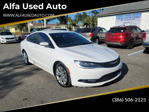 2015 Chrysler 200 for sale at Alfa Used Auto in Holly Hill FL