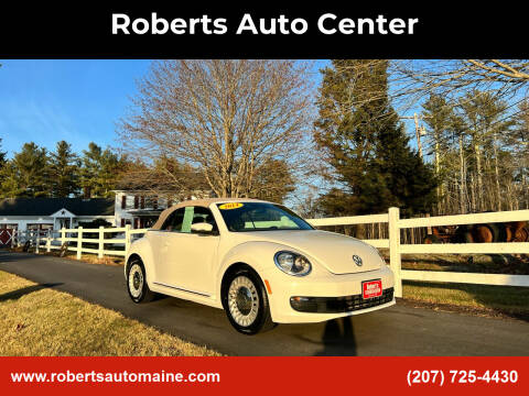 2014 Volkswagen Beetle Convertible for sale at Roberts Auto Center in Bowdoinham ME