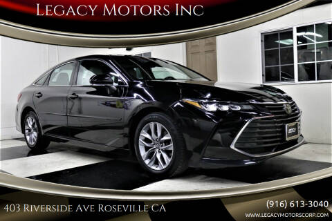 2019 Toyota Avalon for sale at Legacy Motors Inc in Roseville CA