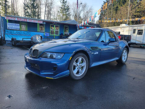 2000 BMW Z3 for sale at HIGHLAND AUTO in Renton WA