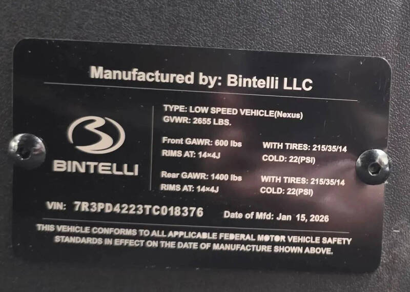 2026 Bintelli Nexus