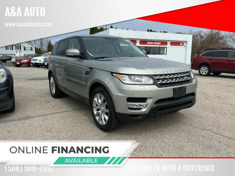 2014 Land Rover Range Rover Sport for sale at A&A Auto Sales in Fairhaven MA