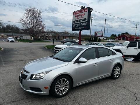 2013 Chevrolet Cruze for sale at Unlimited Auto Group in West Chester OH