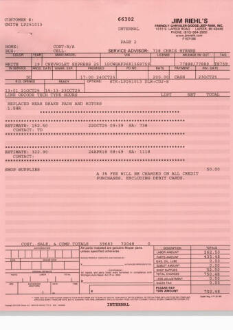 2019 Chevrolet Express 2500