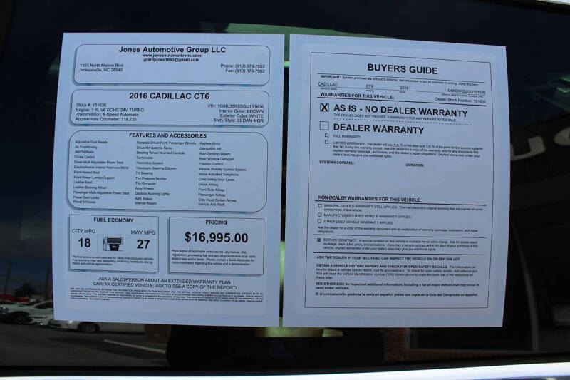 2016 Cadillac CT6 3.6L Luxury