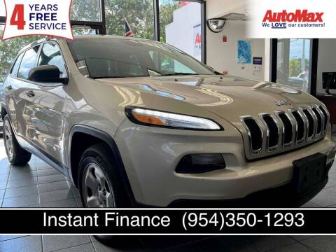 2015 Jeep Cherokee for sale at Auto Max in Hollywood FL