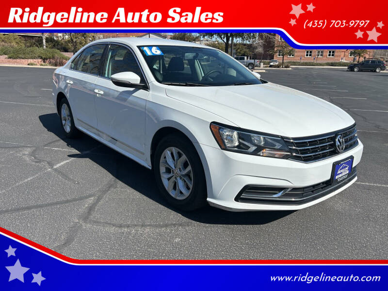 2016 Volkswagen Passat for sale at Ridgeline Auto Sales in Saint George UT