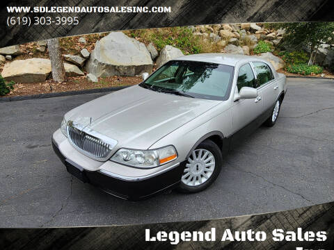2005 Lincoln Town Car for sale at Legend Auto Sales Inc in Lemon Grove CA