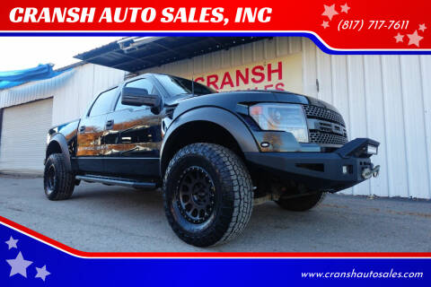 2014 Ford F-150 for sale at CRANSH AUTO SALES, INC in Arlington TX