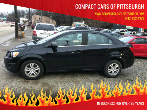 2012 Chevrolet Sonic for sale at Compact Cars of Pittsburgh in Pittsburgh PA