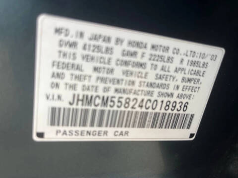 2004 Honda Accord EX w/Leather