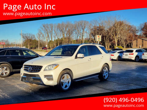 2014 Mercedes-Benz M-Class for sale at Page Auto Inc in Green Bay WI
