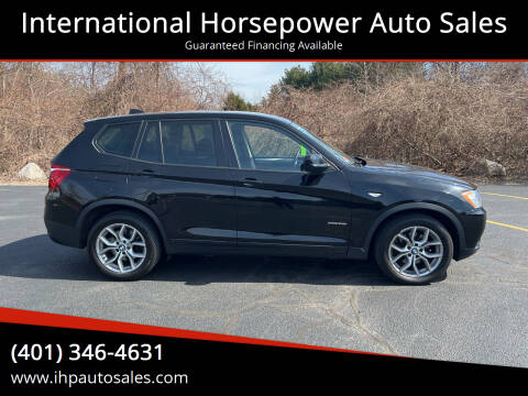 2013 BMW X3 for sale at International Horsepower Auto Sales in Warwick RI