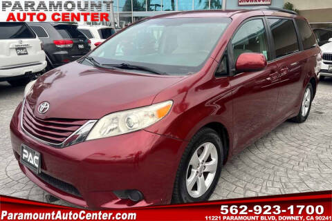 2015 Toyota Sienna for sale at PARAMOUNT AUTO CENTER in Downey CA