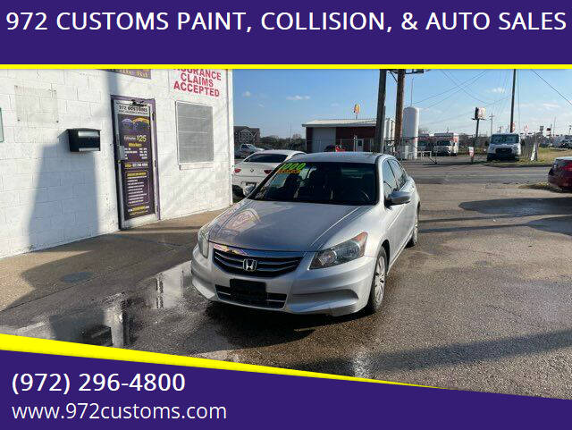 2012 Honda Accord for sale at 972 CUSTOMS PAINT, COLLISION, & AUTO SALES in Duncanville TX