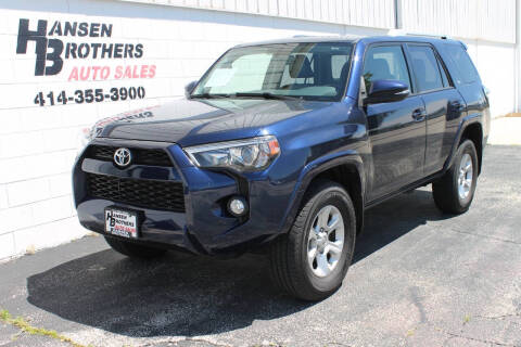 2018 Toyota 4Runner for sale at HANSEN BROTHERS AUTO SALES in Milwaukee WI