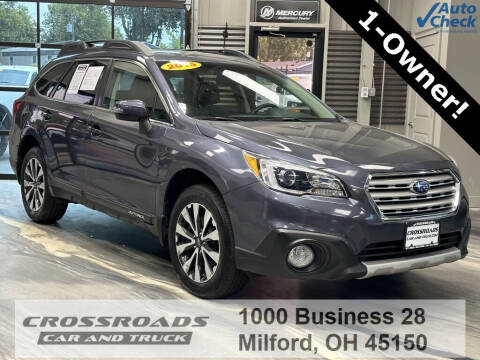 2015 Subaru Outback for sale at Crossroads Car & Truck in Milford OH