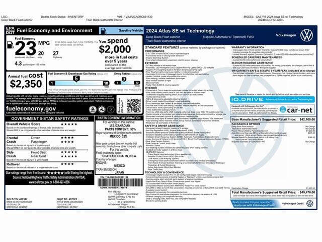 2024 Volkswagen Atlas SE