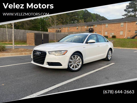 2014 Audi A6 for sale at VELEZ MOTOR SALES LLC in Norcross GA