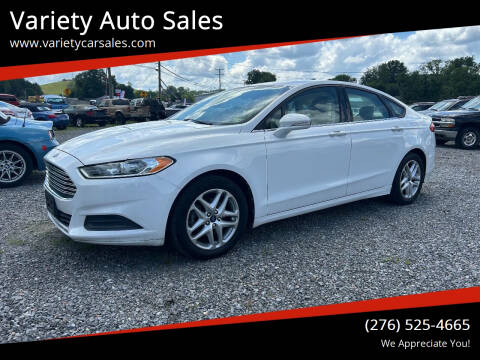 2013 Ford Fusion for sale at Variety Auto Sales in Abingdon VA