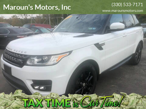 2015 Land Rover Range Rover Sport for sale at Maroun's Motors, Inc in Boardman OH