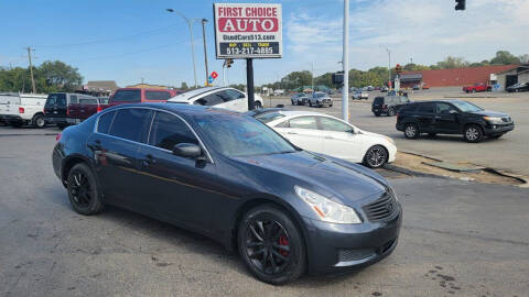 2007 Infiniti G35 for sale at FIRST CHOICE AUTO Inc in Middletown OH