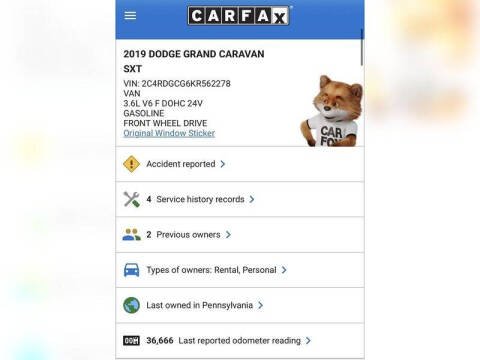 2019 Dodge Grand Caravan SXT