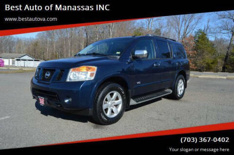 2009 Nissan Armada for sale at Best Auto of Manassas INC in Manassas VA