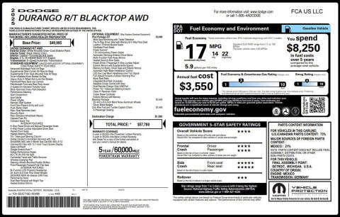 2025 Dodge Durango R/T Plus