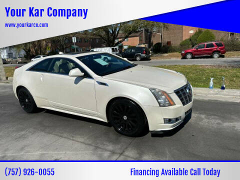 2013 Cadillac CTS for sale at Your Kar Company in Norfolk VA