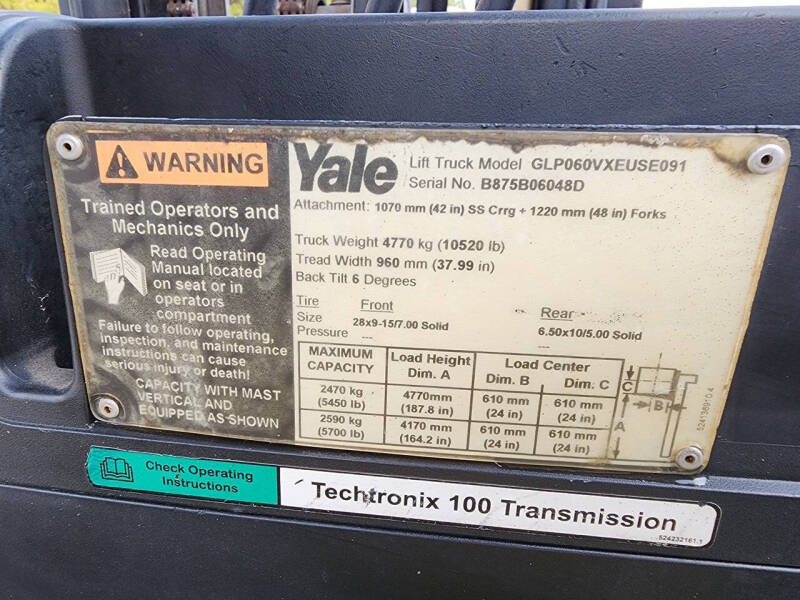2006 YALE GLP060VXEUSE091