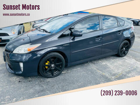 2013 Toyota Prius for sale at Sunset Motors in Manteca CA