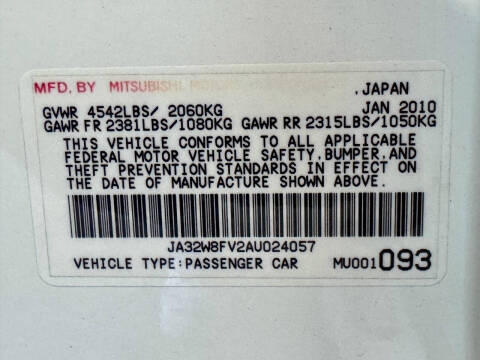 2010 Mitsubishi Lancer Evolution GSR