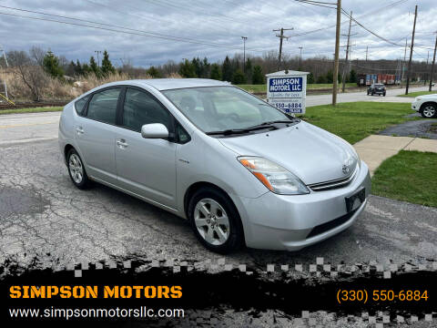 2008 Toyota Prius for sale at SIMPSON MOTORS in Youngstown OH